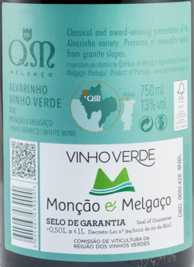 2020 Quintas de Melgaço QM Alvarinho branco