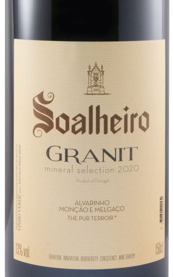2020 Soalheiro Granit Alvarinho branco 1,5L