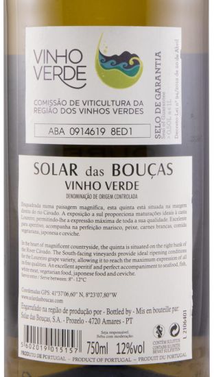 2020 Solar das Bouças Loureiro branco