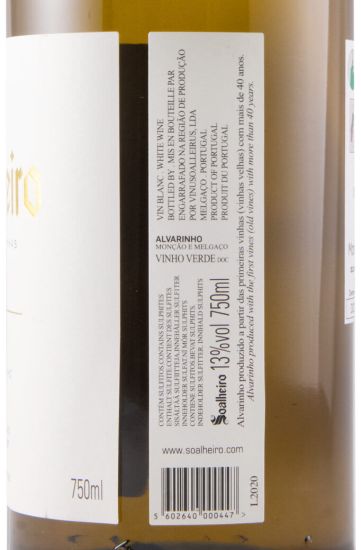 2020 Soalheiro Primeiras Vinhas Alvarinho branco