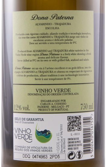 2020 Dona Paterna Alvarinho & Trajadura branco
