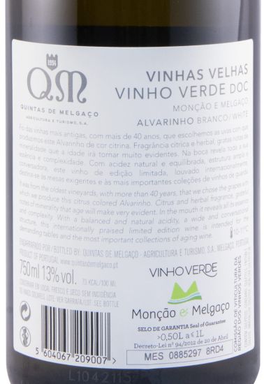 2020 Quintas de Melgaco QM Alvarinho Vinhas Velhas branco