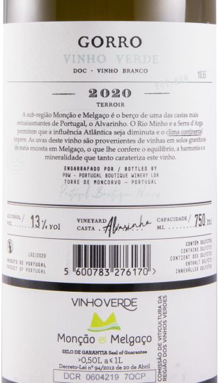 2020 Gorro Atlântico Alvarinho branco