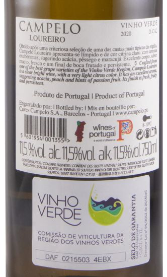 2020 Caves Campelo Loureiro white