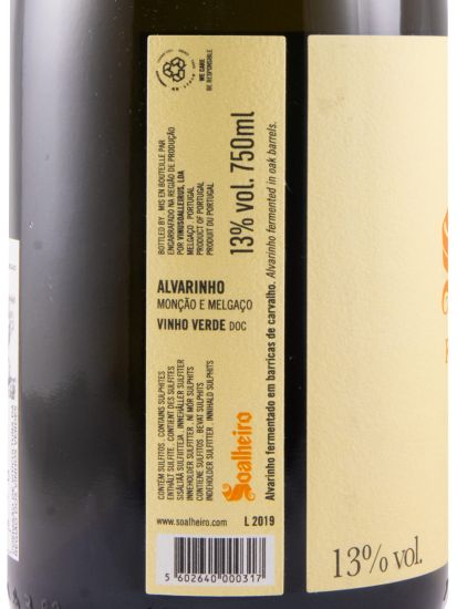 2019 Soalheiro Alvarinho Reserva branco