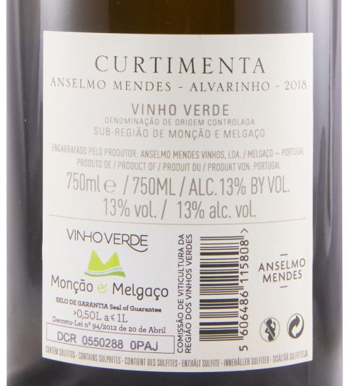 2018 Anselmo Mendes Curtimenta Alvarinho branco