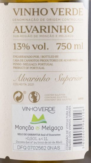 2021 Casa de Canhotos Alvarinho white