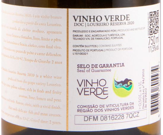 2020 Quinta das Pirâmides Loureiro Reserva branco