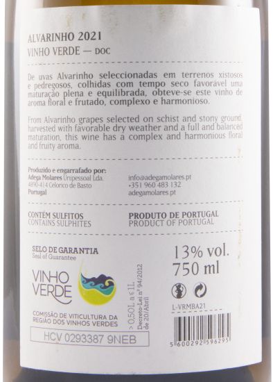 2021 Adega Molares Alvarinho white