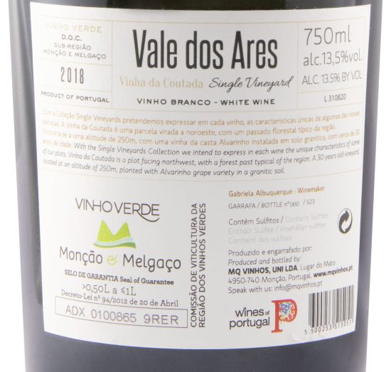 2018 Vale dos Ares Vinha da Coutada white