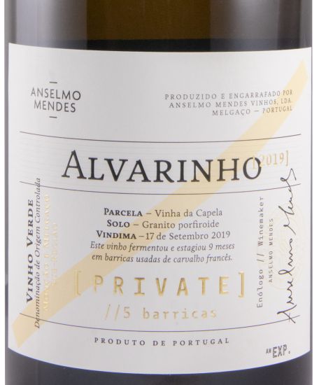 2019 Anselmo Mendes Private Alvarinho white