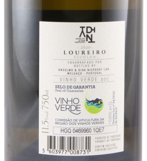 2020 Anselmo Mendes & Dirk Niepoort ADN Loureiro Escolha branco