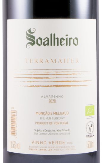 2020 Soalheiro Terramatter biológico branco 1,5L