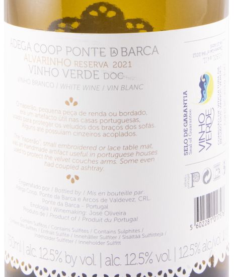 2021 Ponte da Barca Alvarinho Reserva white