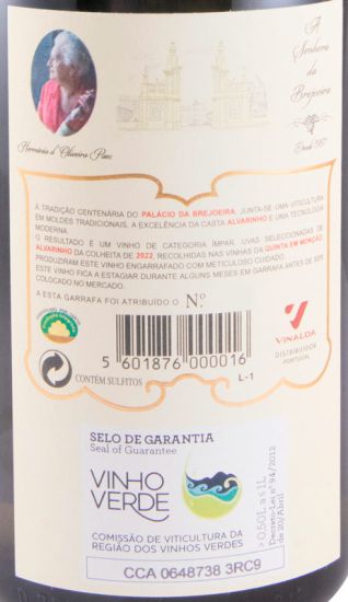 2022 Palácio da Brejoeira Alvarinho branco