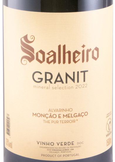 2022 Soalheiro Granit Alvarinho branco 1,5L