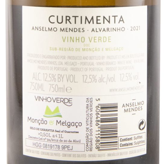 2021 Anselmo Mendes Curtimenta Alvarinho white