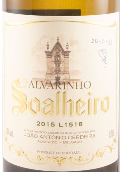 2015 Soalheiro Alvarinho L1518 white