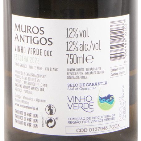 2022 Muros Antigos Escolha branco