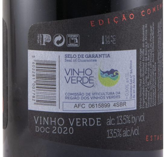 2020 Ponte da Barca Reserva de Sócios em Cascos de Carvalho Vinhão red