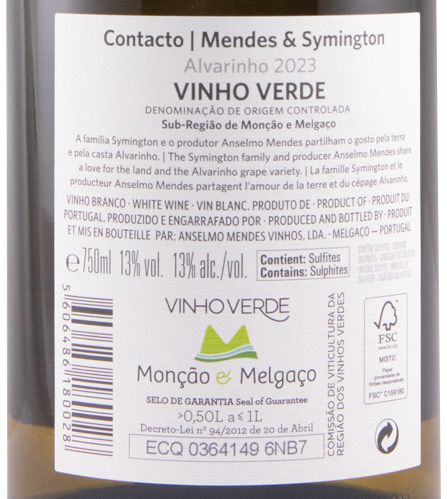 2023 Anselmo Mendes Contacto Alvarinho branco
