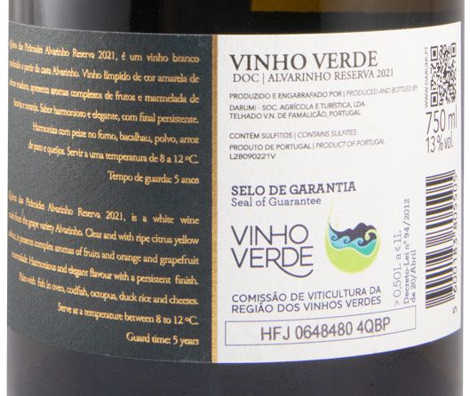 2021 Quinta das Pirâmides Alvarinho Reserva branco
