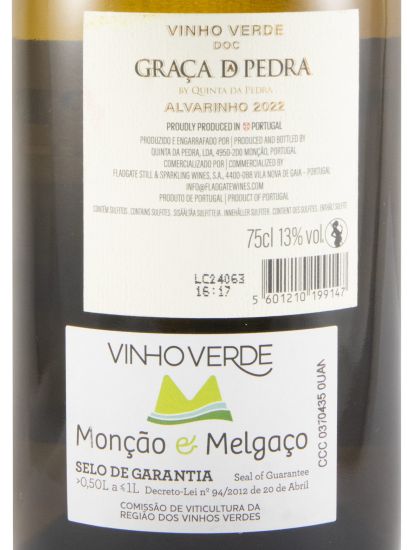 2022 Graça da Pedra Alvarinho branco