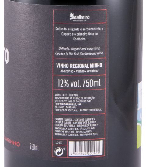 2022 Soalheiro Oppaco tinto