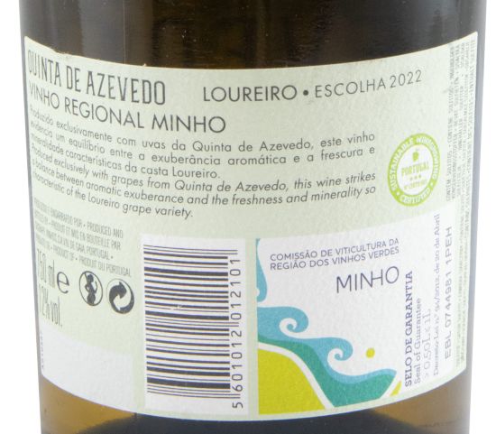 2022 Quinta de Azevedo Escolha Loureiro branco