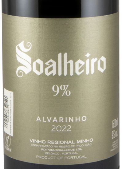 2022 Soalheiro Alvarinho Dócil branco 1,5L