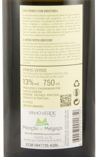 2023 Dona Paterna Alvarinho branco