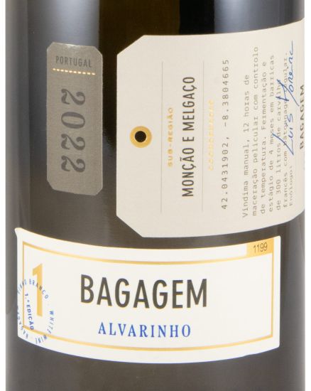 2022 Bagagem Alvarinho branco (rótulo danificado)