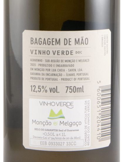 2023 Bagagem de Mão Alvarinho branco
