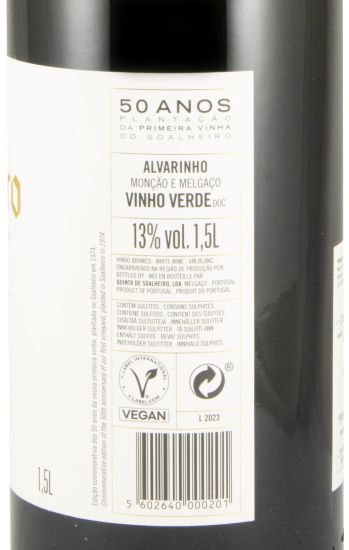 2023 Soalheiro Primeiras Vinhas Alvarinho branco 1,5L