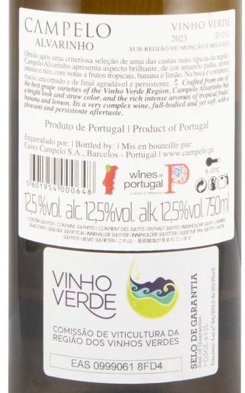 2023 Caves Campelo Alvarinho branco