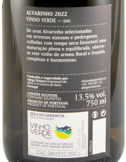 2022 Molares Alvarinho white