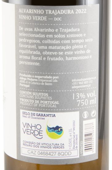 2022 Molares Alvarinho & Trajadura branco