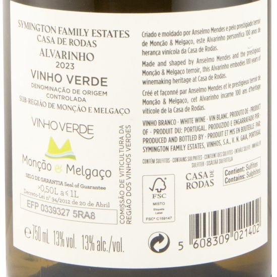 2023 Casa de Rodas Alvarinho white