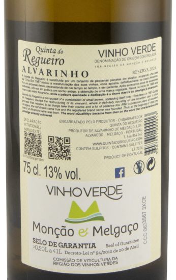 2024 Quinta do Regueiro Alvarinho Reserva branco