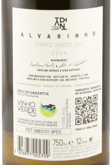 2024 Anselmo Mendes & Dirk Niepoort ADN Alvarinho branco