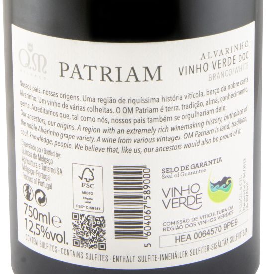 Quintas de Melgaço QM Patriam branco