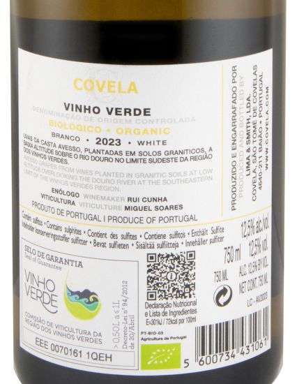 2023 Covela Avesso organic white