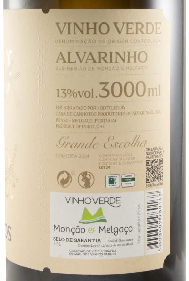 2024 Casa de Canhotos Alvarinho Grande Escolha branco 3L