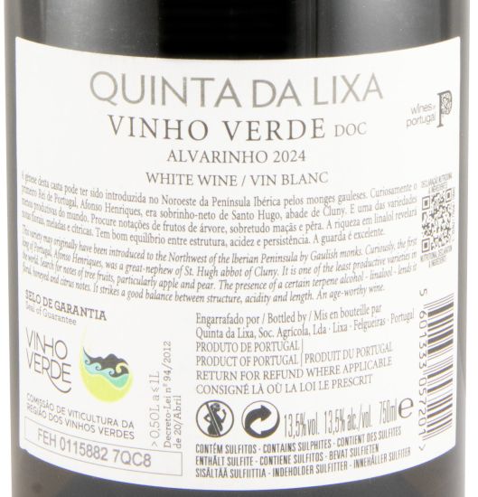2024 Quinta da Lixa Alvarinho Escolha branco