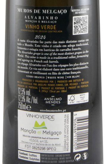 2024 Muros de Melgaço Alvarinho branco