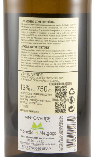 2024 Dona Paterna Alvarinho branco