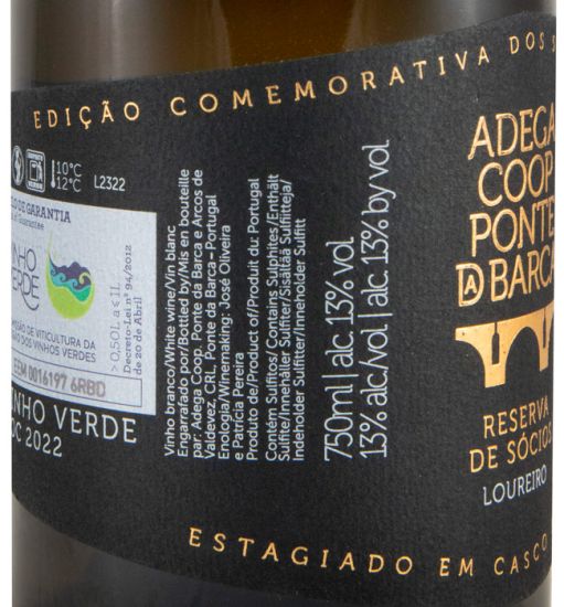 2022 Ponte da Barca Reserva dos Sócios Loureiro branco