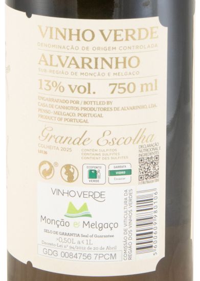 2025 Casa de Canhotos Alvarinho branco