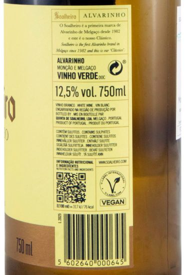 2025 Soalheiro Alvarinho white