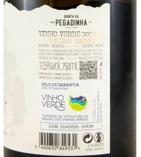 2023 Quinta da Pegadinha Loureiro Reserva branco